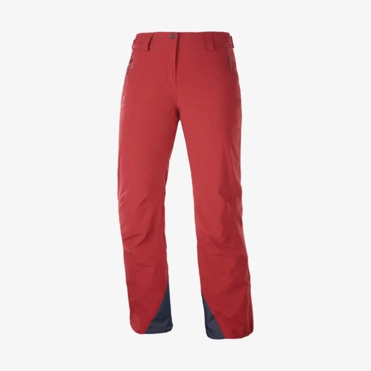 Pantalones De Esquí Salomon The Brilliant Mujer Rojos | MX ZKBD281